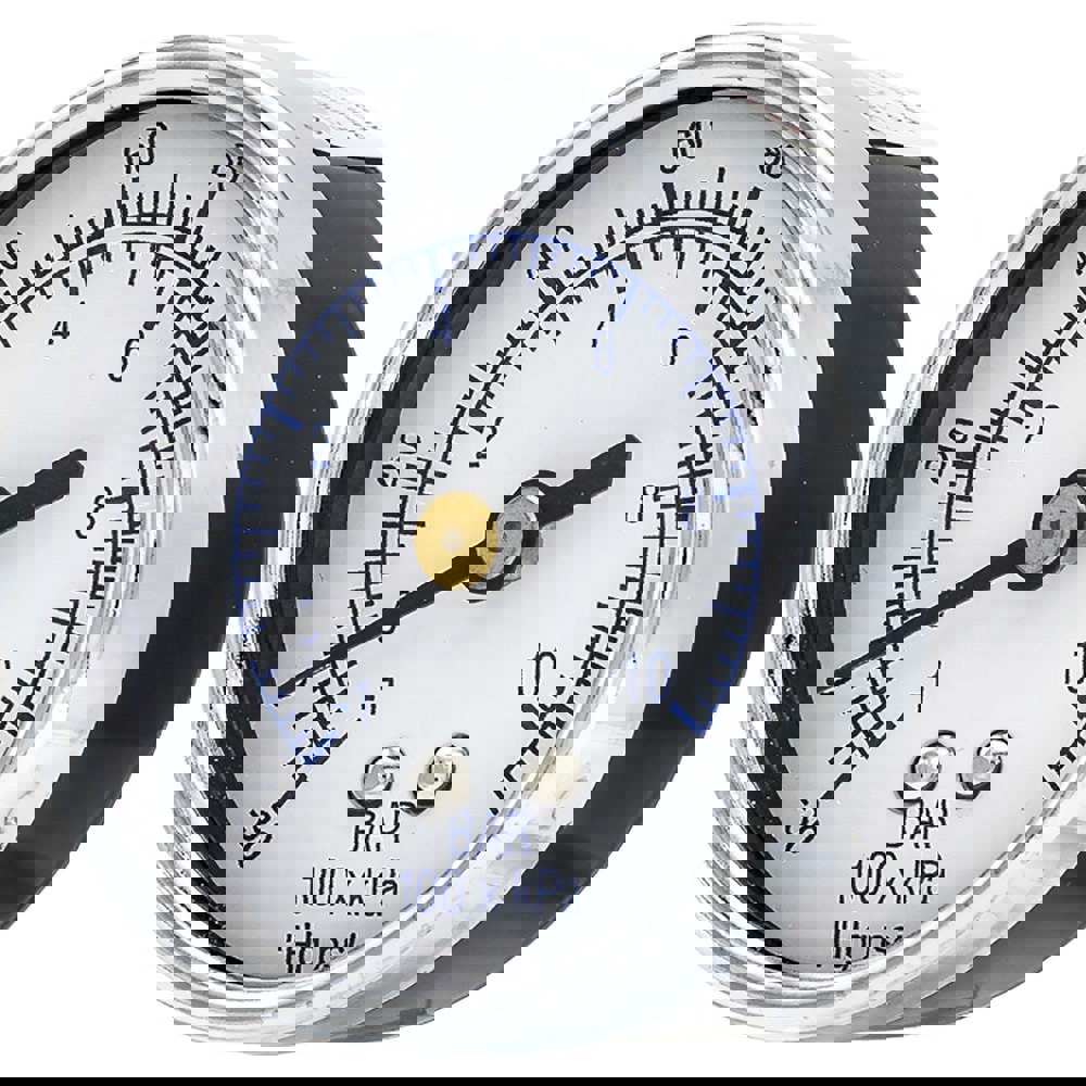 Pressure Gauges; Gauge Type: Utility Gauge ; Scale Type: Dual ; Accuracy (%): 3-2-3% ; Dial Type: Analog ; Thread Type: NPT ; Bourdon Tube Material: Bronze